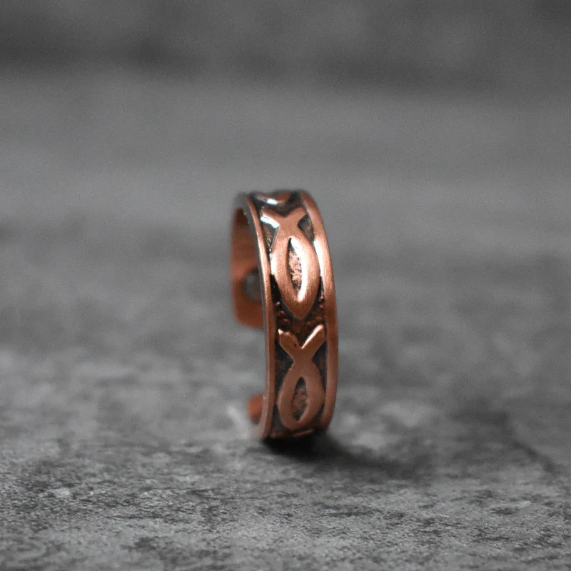 Adjustable Fish Copper Ring - Image 4
