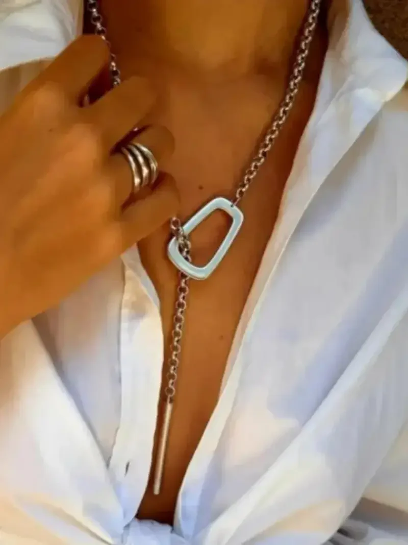 Adjustable Lariat Bar Necklace - Image 4