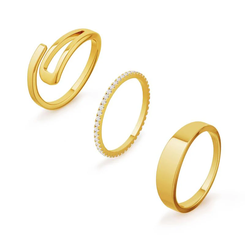 Assorted 3pc Ring Set - Image 2