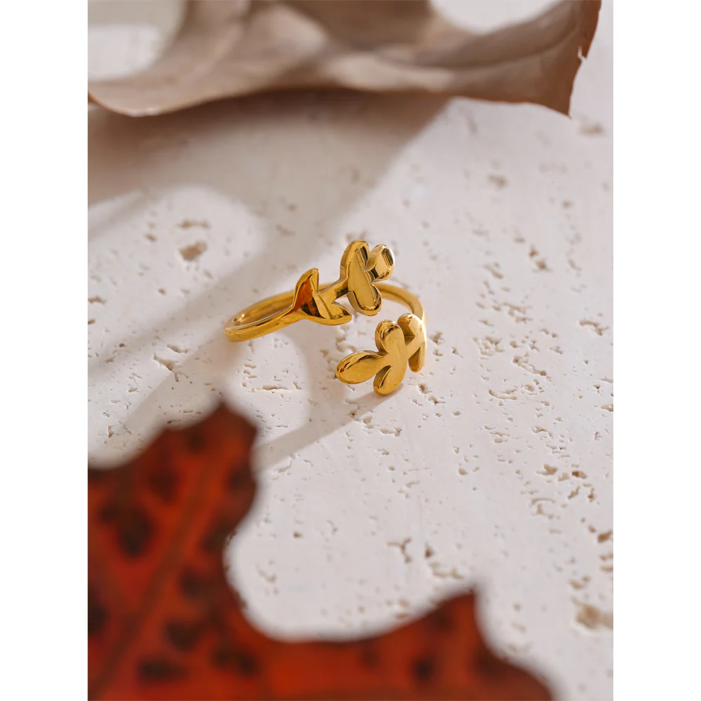 Autumn Leaf Adjustable Ring - Image 3