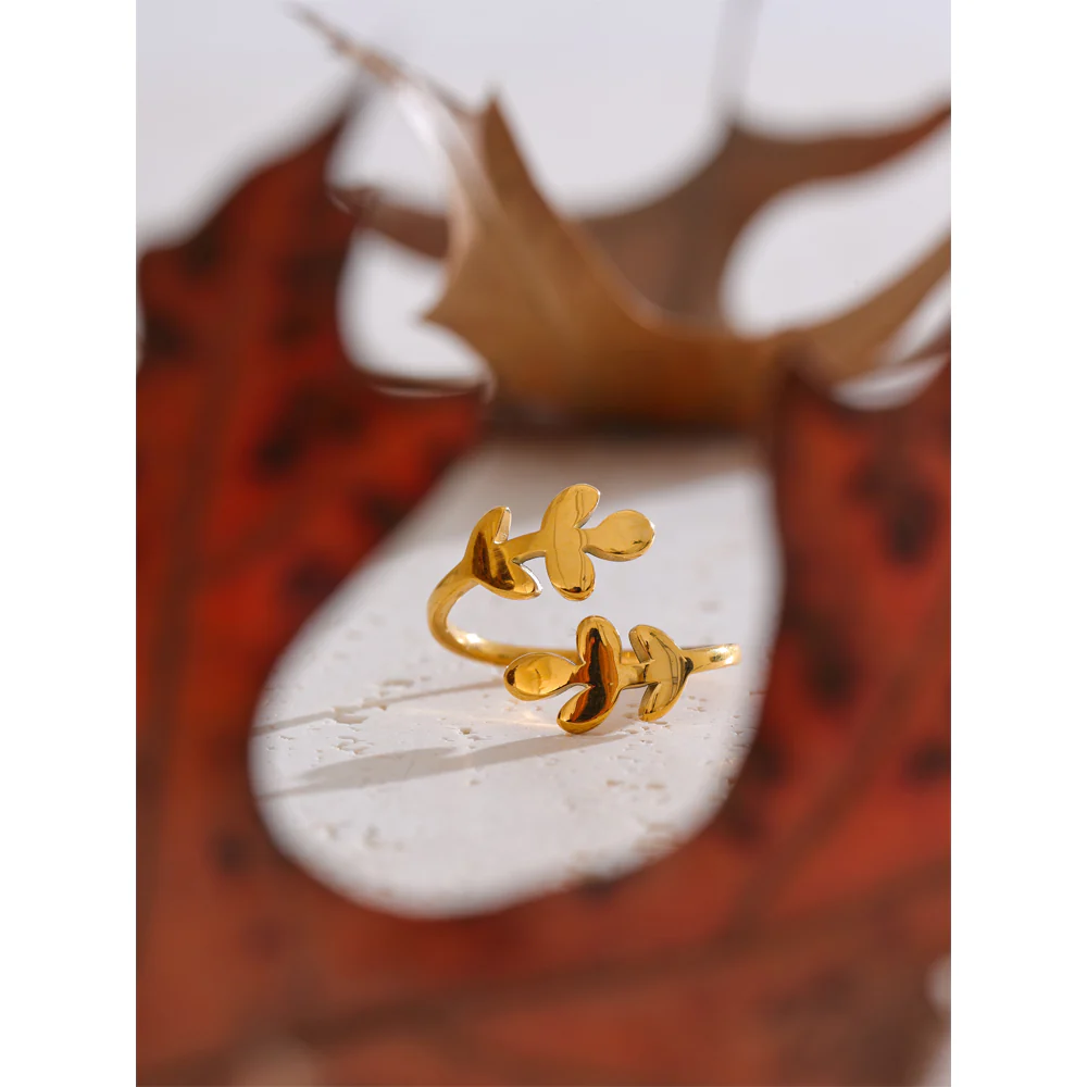 Autumn Leaf Adjustable Ring - Image 4