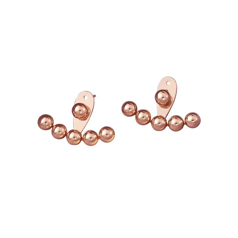 Beaded Bean Earrings - Image 3
