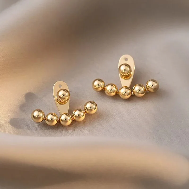 Beaded Bean Earrings - Image 4