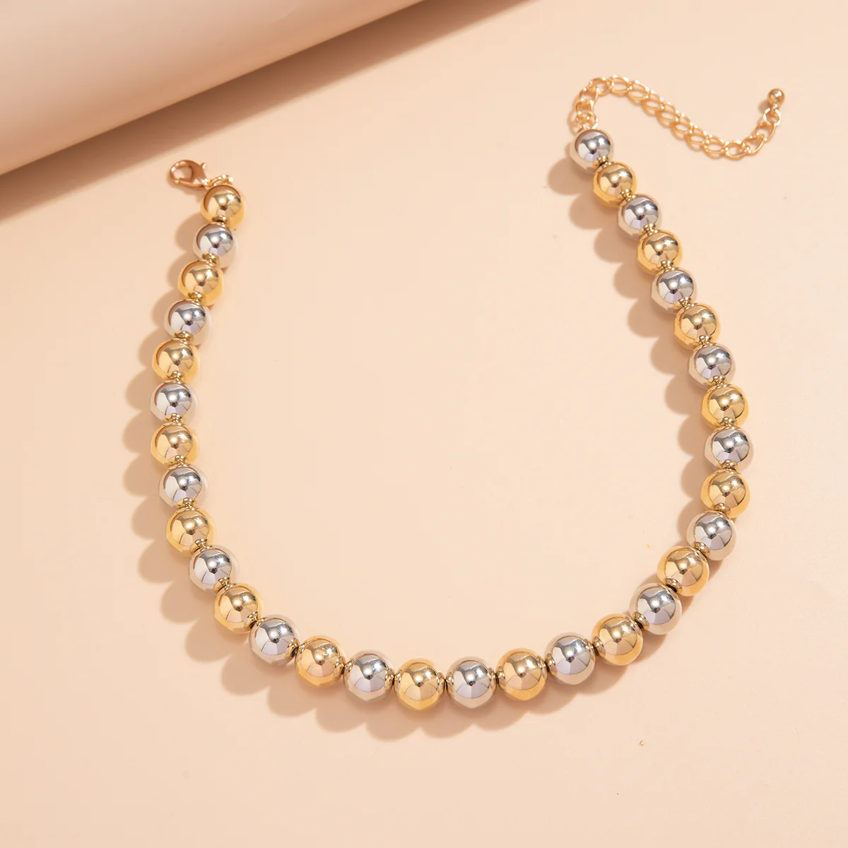 Big Bead Charm Choker Necklace - Image 3