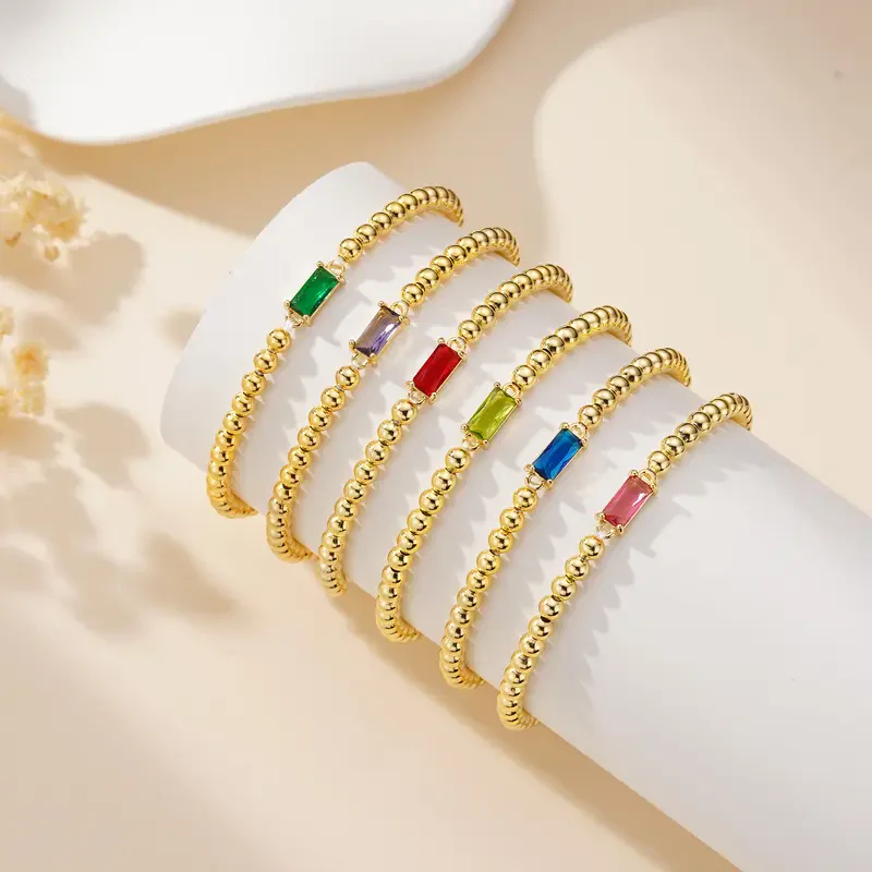 Birthstone Beaded Bracelet - Image 3