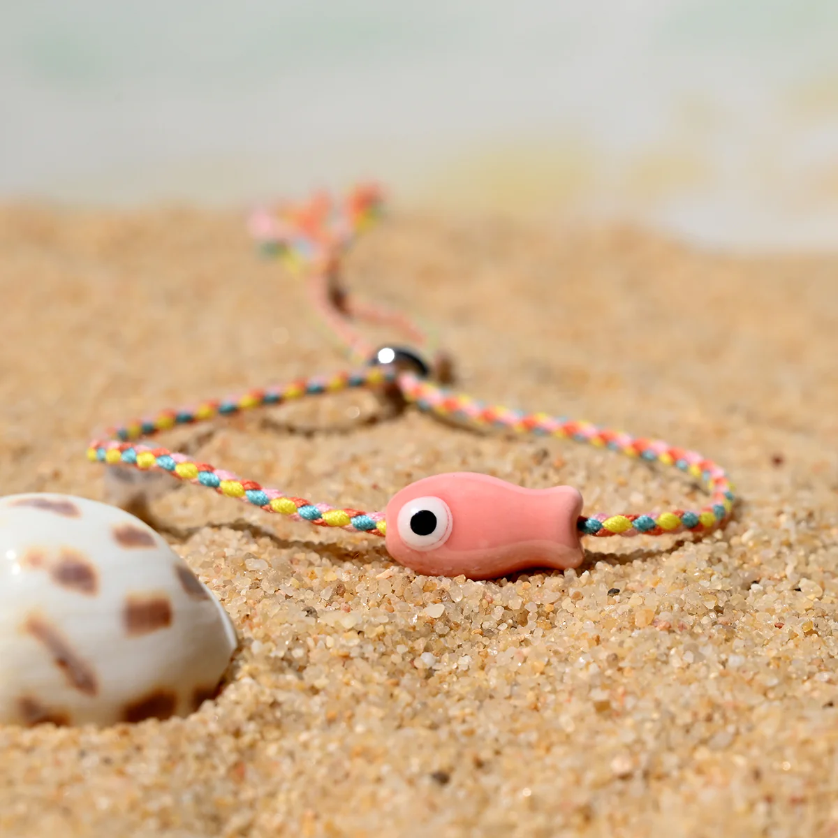 Boho Ceramic Fish String Bracelet - Image 10