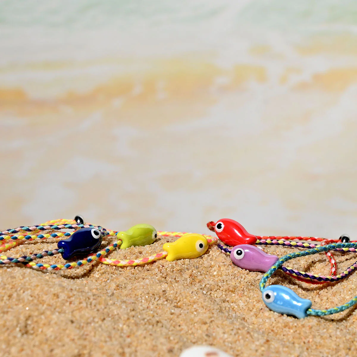 Boho Ceramic Fish String Bracelet - Image 15