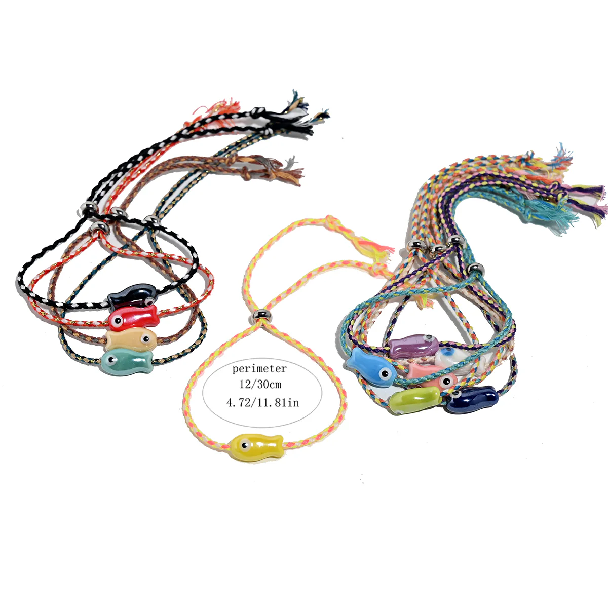Boho Ceramic Fish String Bracelet - Image 16