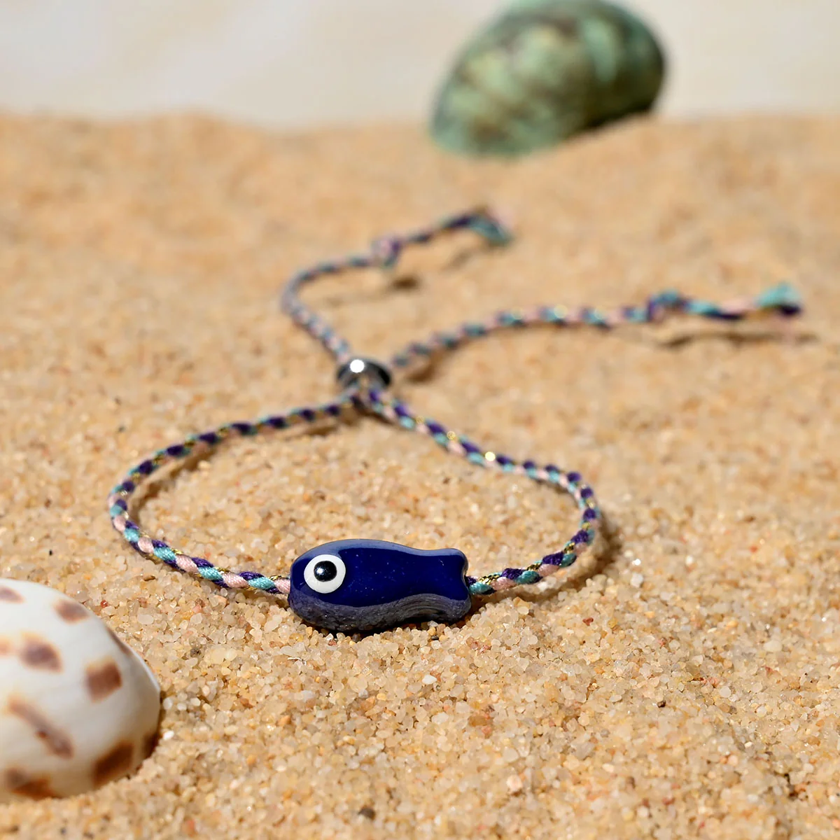 Boho Ceramic Fish String Bracelet - Image 6