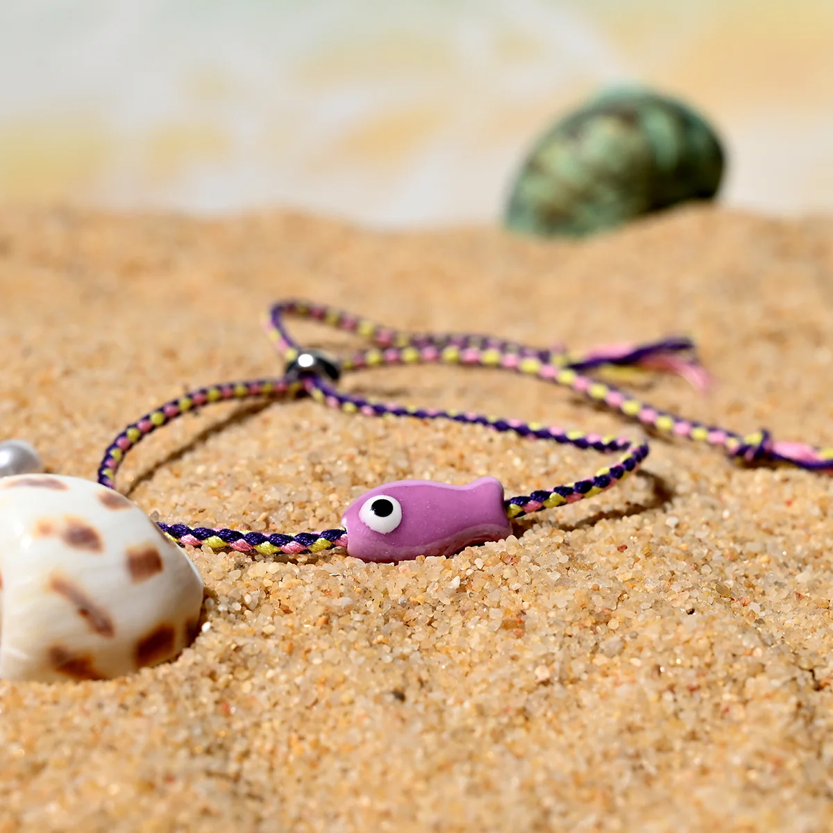 Boho Ceramic Fish String Bracelet - Image 8