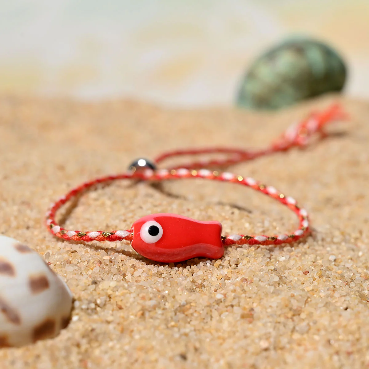 Boho Ceramic Fish String Bracelet - Image 9