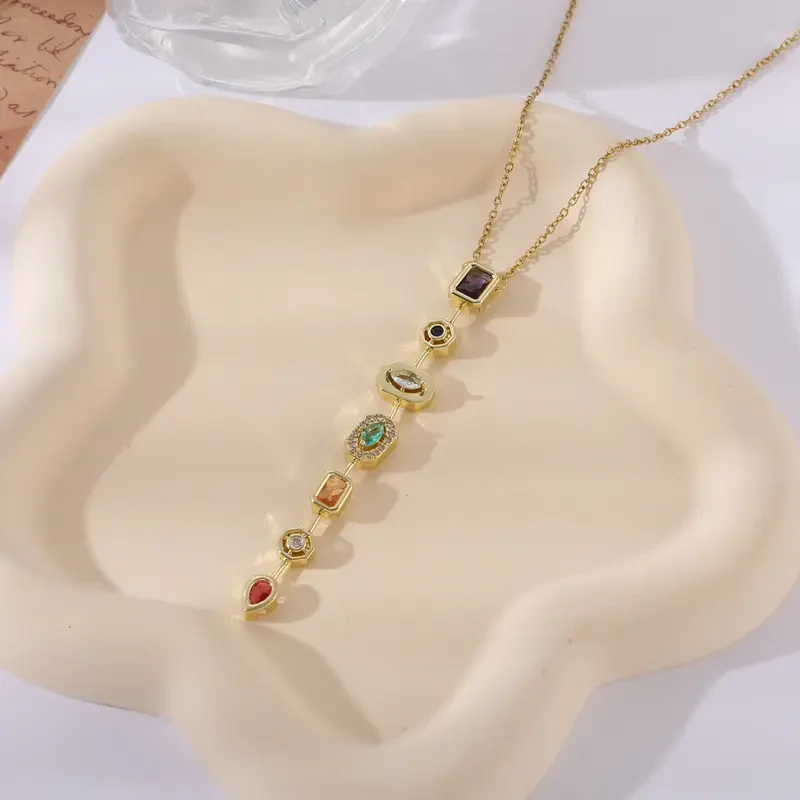 Boho Chakra Necklace & Earrings - Image 4