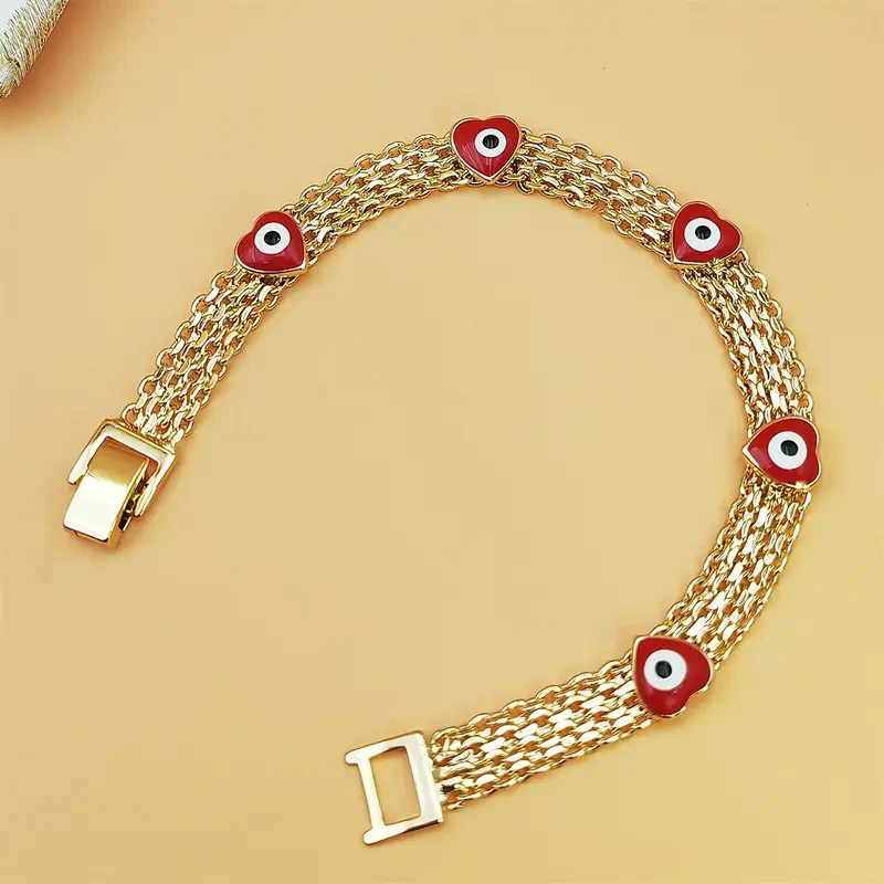 Boho Evil Eye Charm Bracelet - Image 2