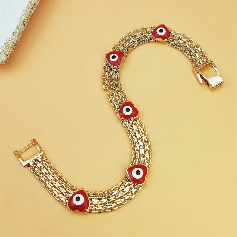 Boho Evil Eye Charm Bracelet - Image 3