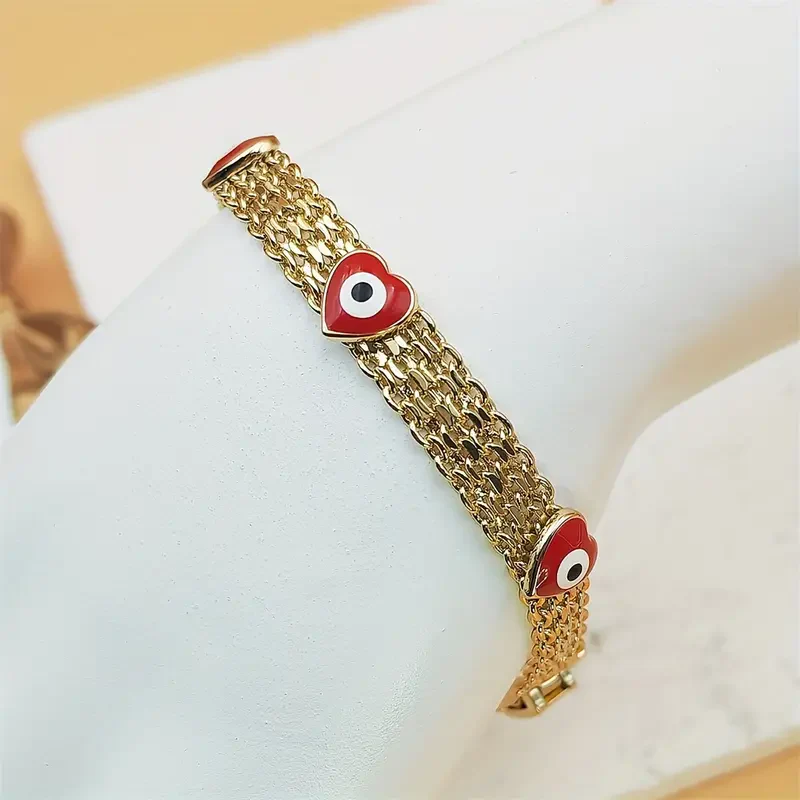 Boho Evil Eye Charm Bracelet - Image 4