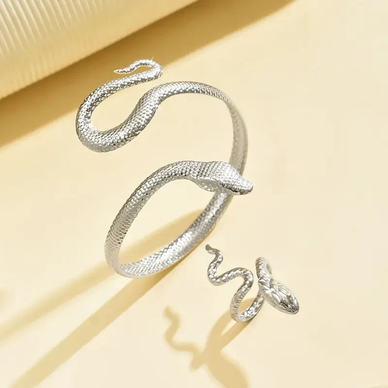 Boho Snake Open Bangle & Ring Set - Image 6
