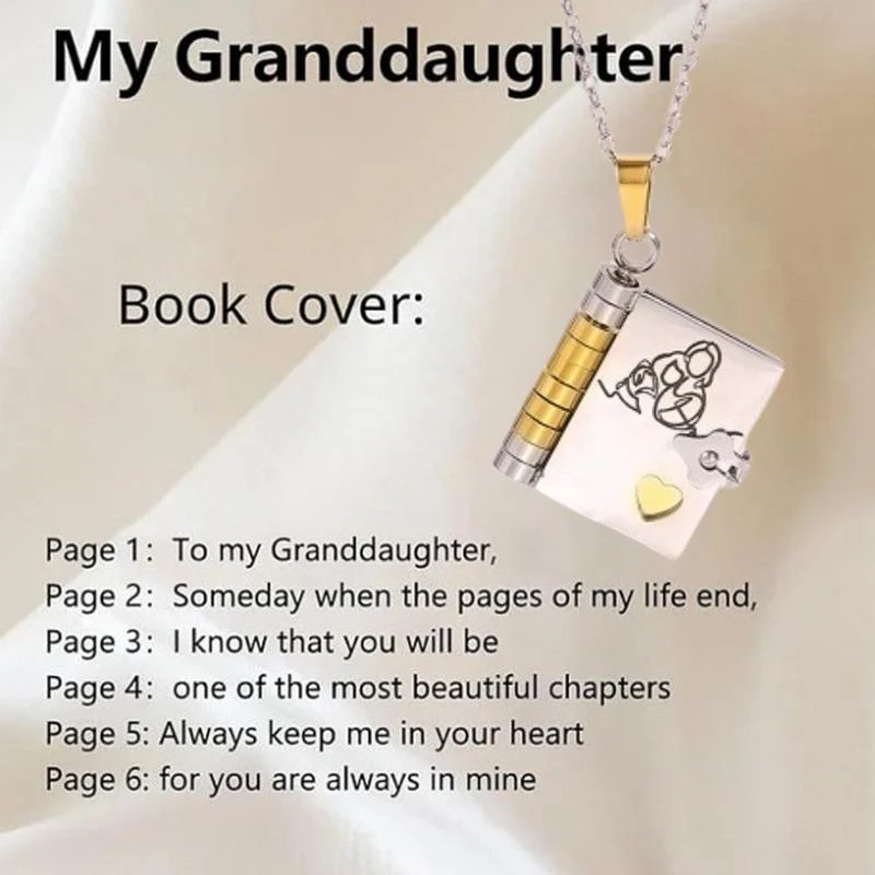 Book Necklace For Granddaughter - Image 10