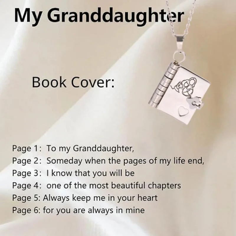 Book Necklace For Granddaughter - Image 9