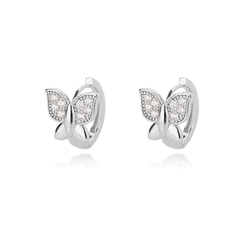 Butterfly Embrace Hoop Earrings - Image 3