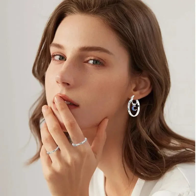 Celestial Hoop Earrings - Image 4
