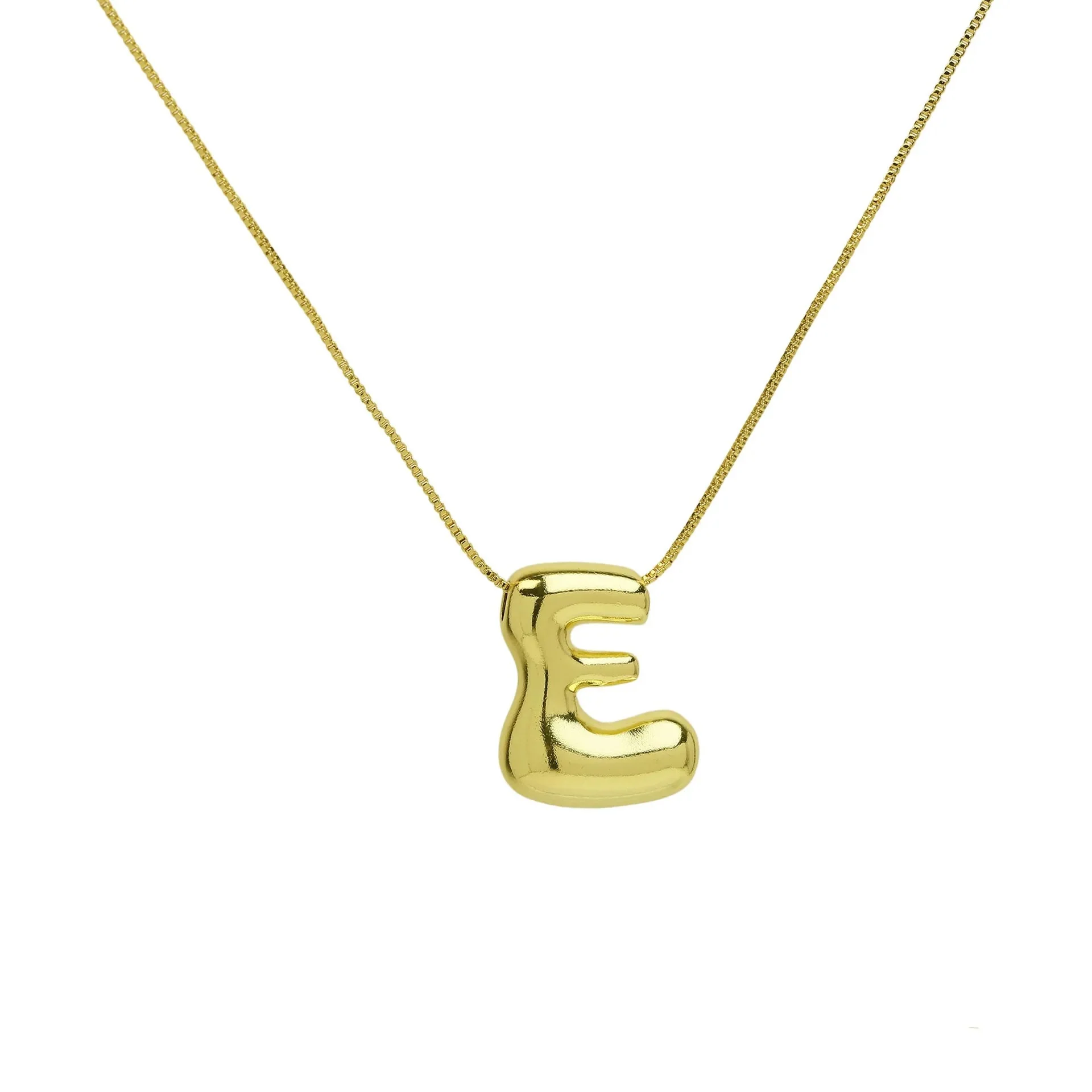 Chunky Balloon Initial Letter Necklace - Image 10