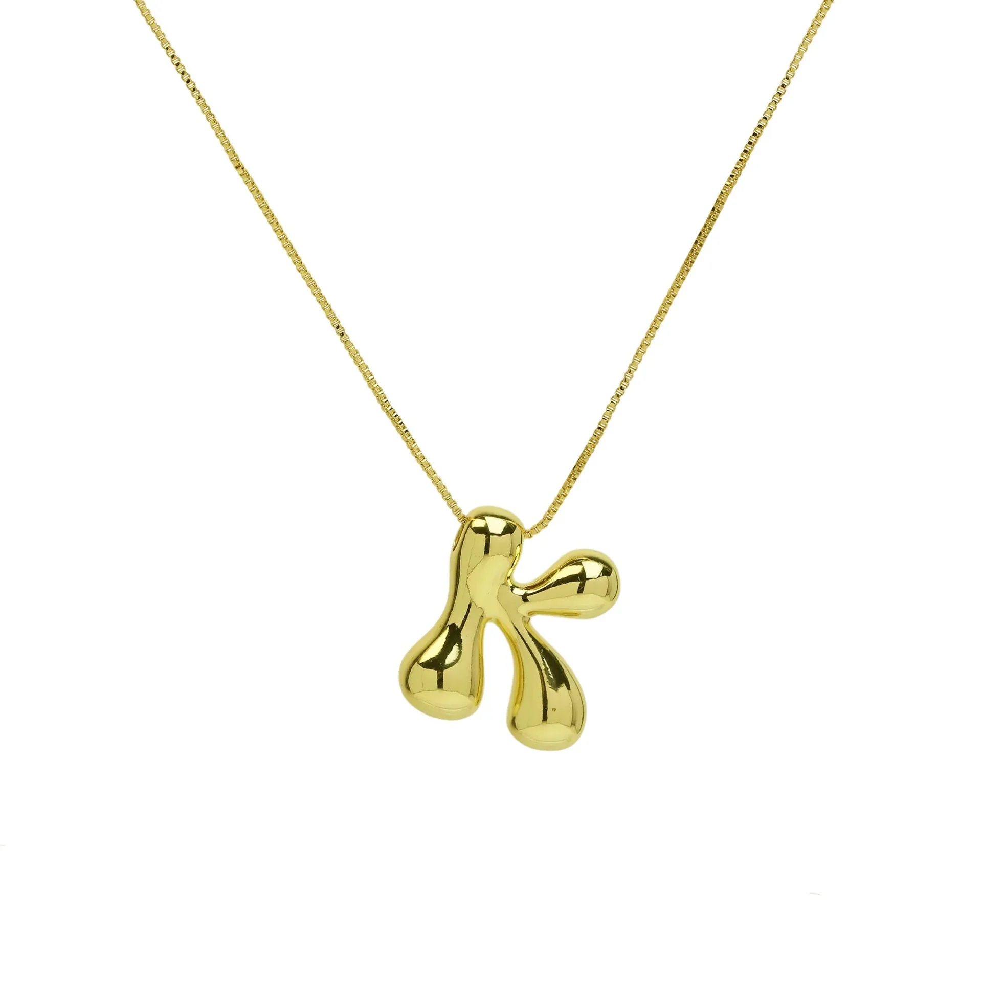 Chunky Balloon Initial Letter Necklace - Image 16