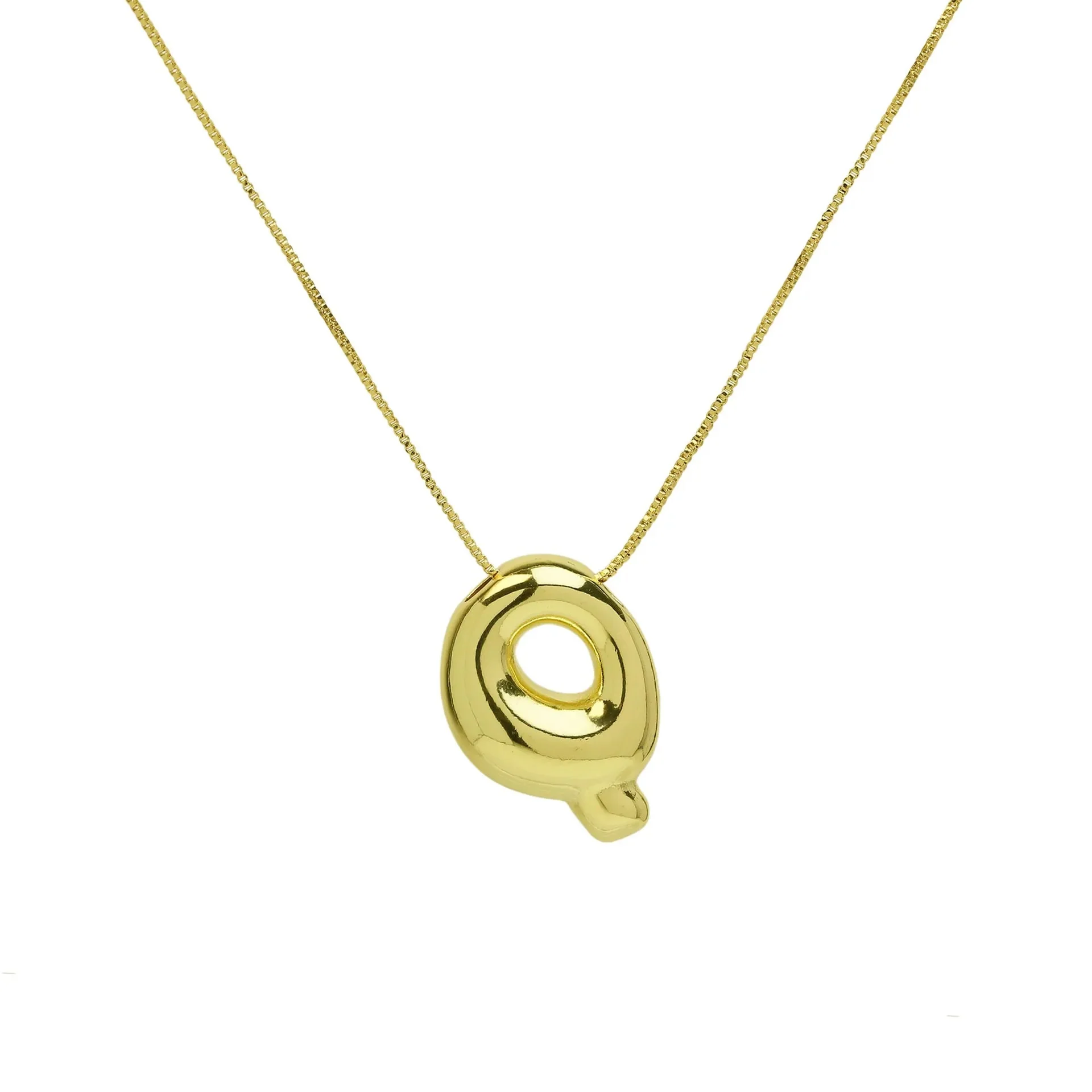 Chunky Balloon Initial Letter Necklace - Image 22