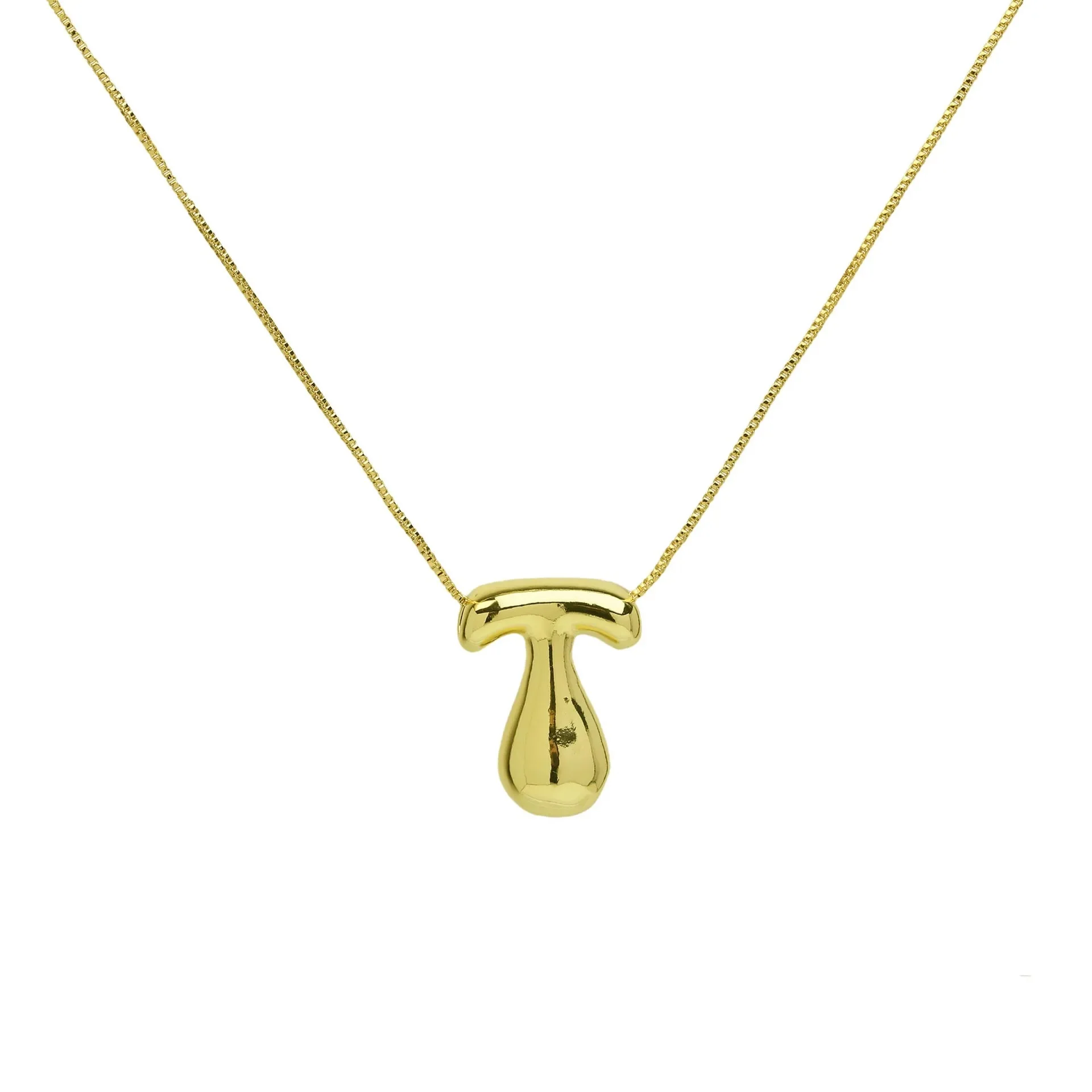 Chunky Balloon Initial Letter Necklace - Image 25
