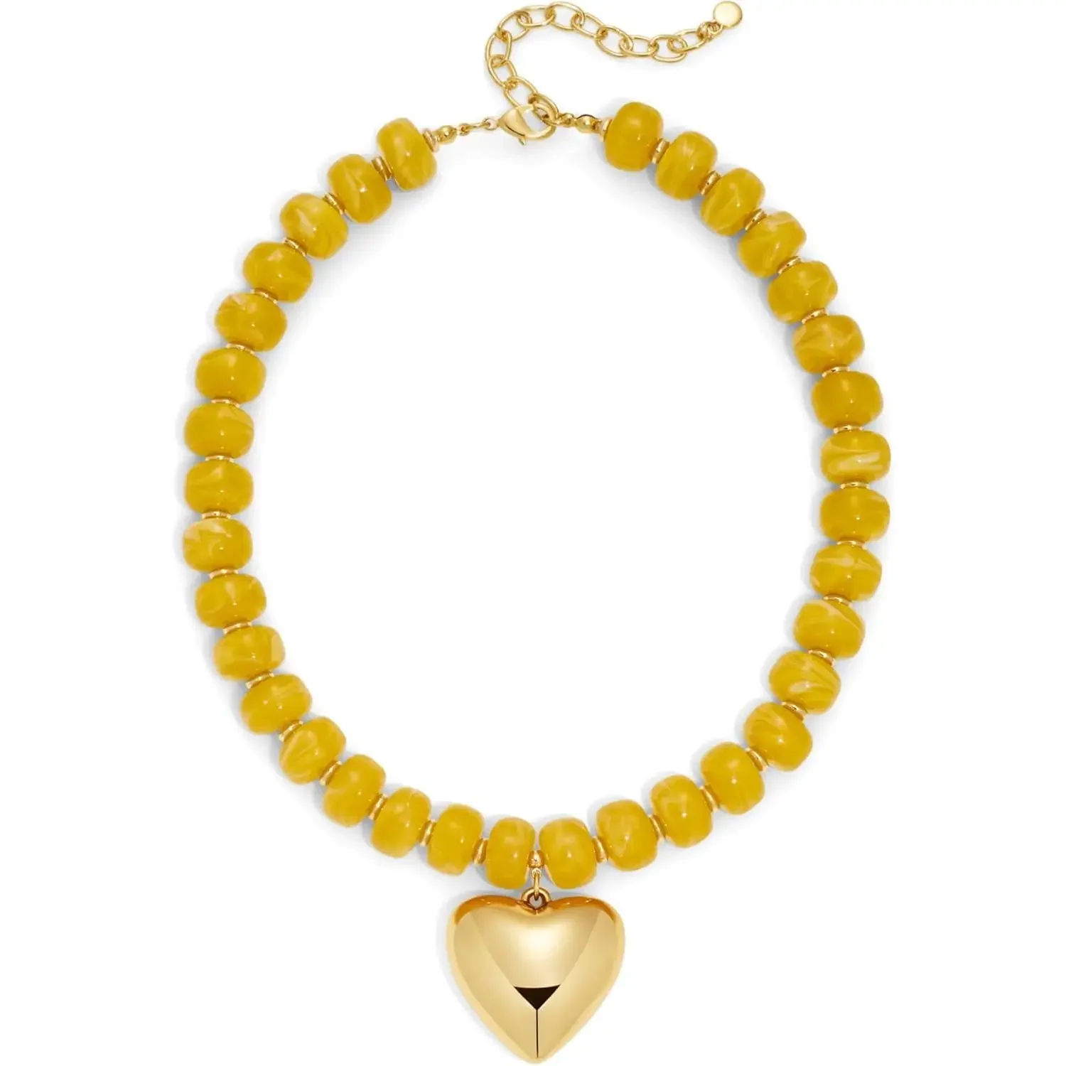 Chunky Bead Heart Necklace - Image 12