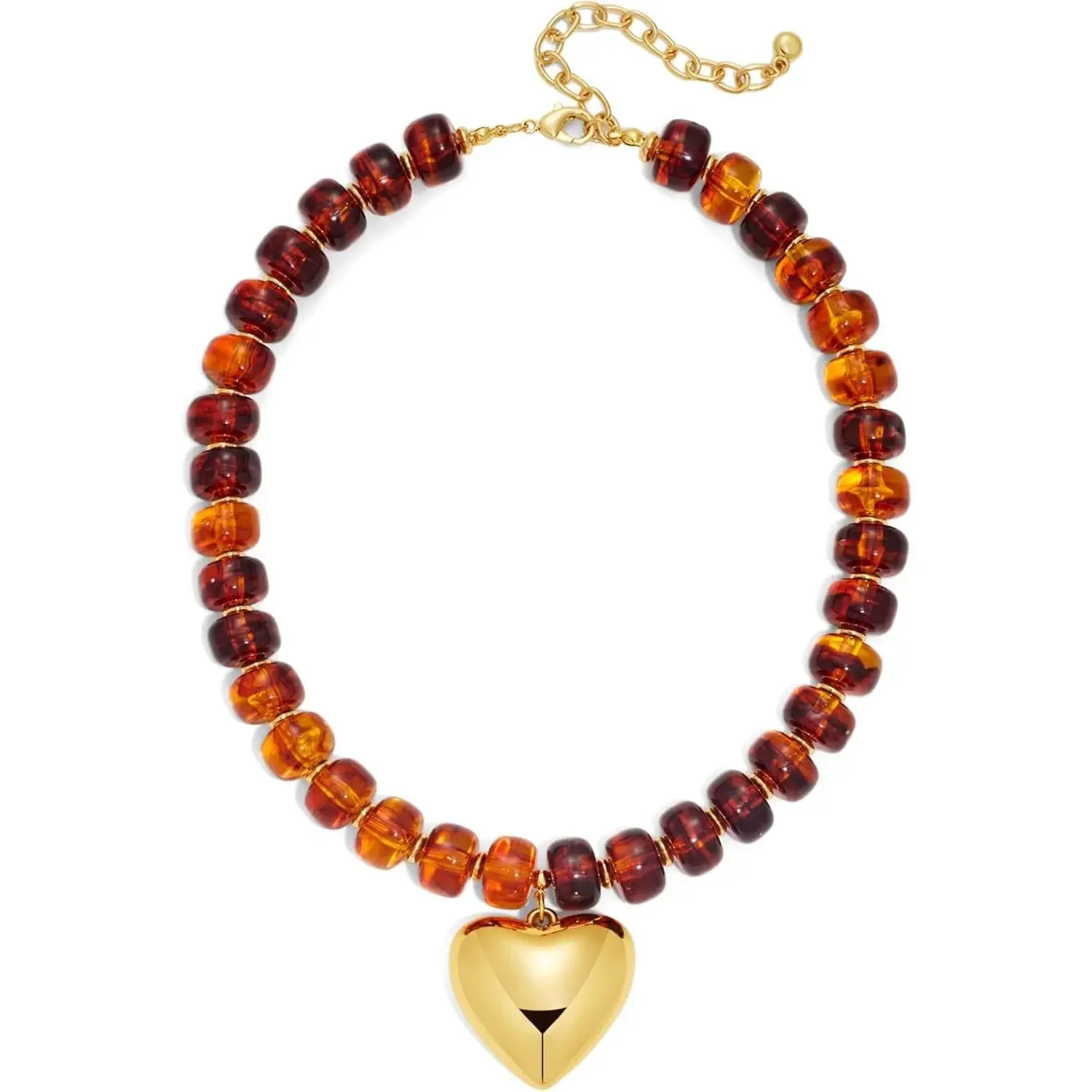 Chunky Bead Heart Necklace - Image 13