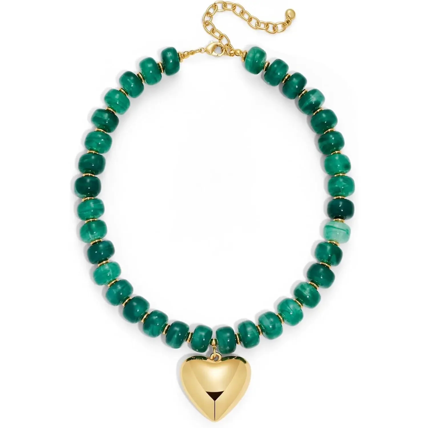 Chunky Bead Heart Necklace - Image 14
