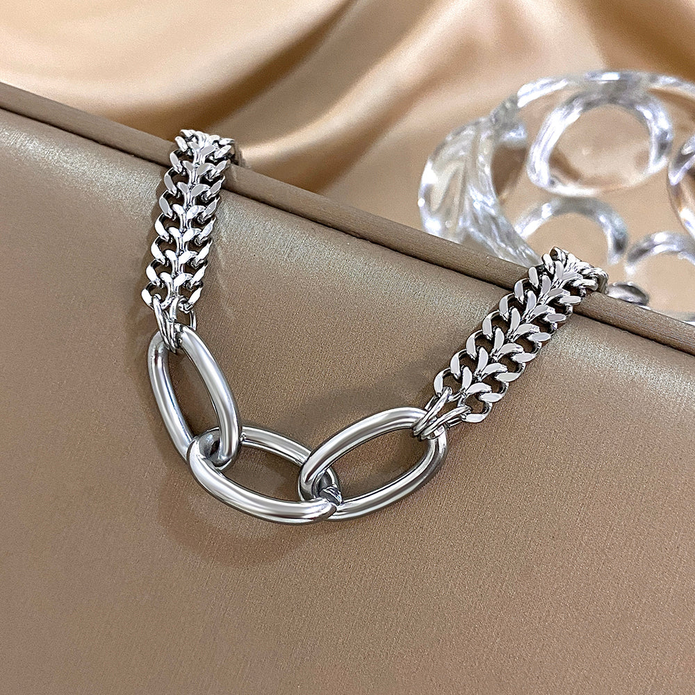 Chunky Oval Link Statement Bracelet - Image 4