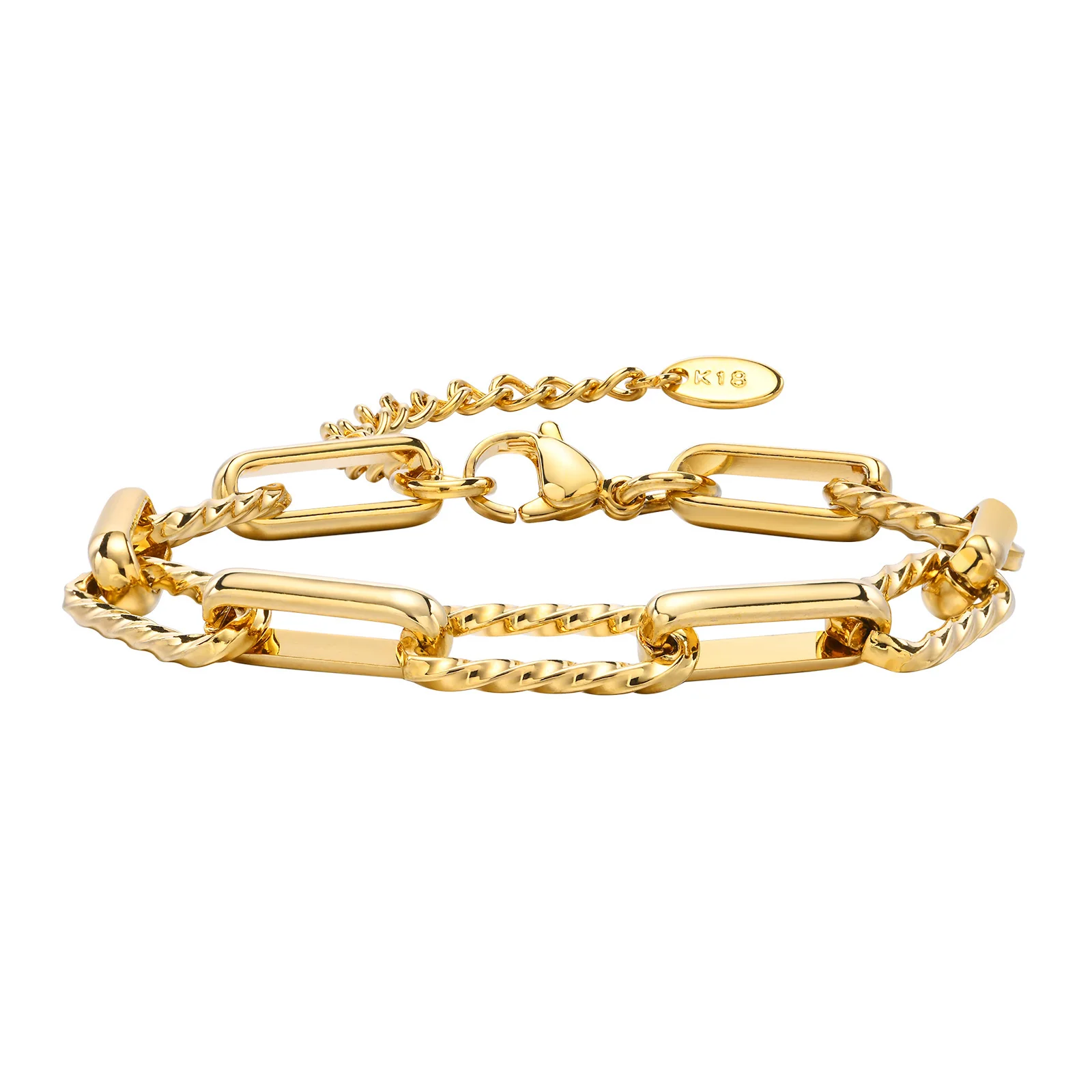 Chunky Paperclip Chain Bracelet