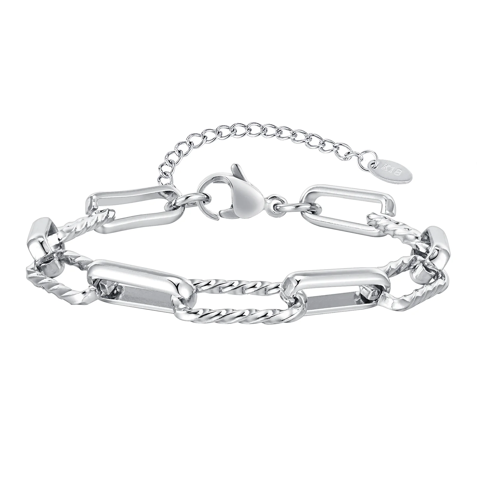 Chunky Paperclip Chain Bracelet - Image 2