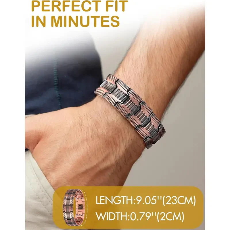 Classic Copper Magnetic Bracelet - Image 3