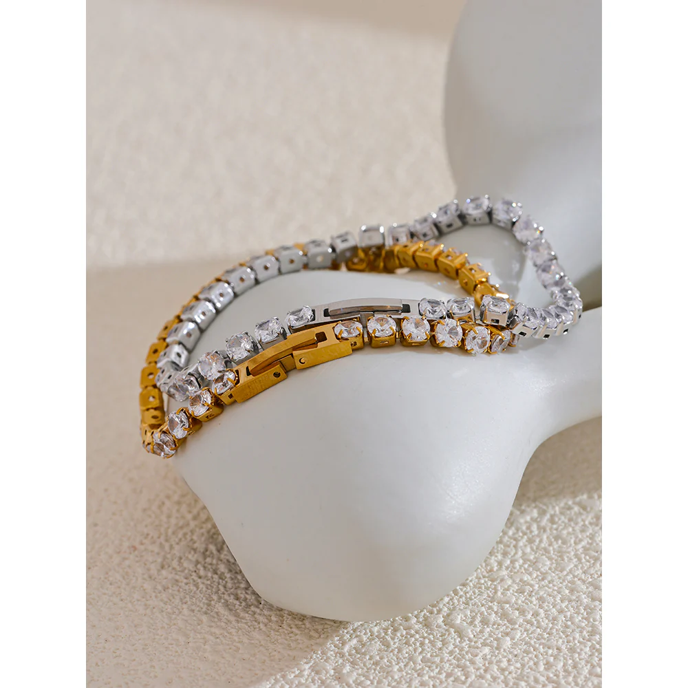 Classic CZ Tennis Bracelet - Image 7
