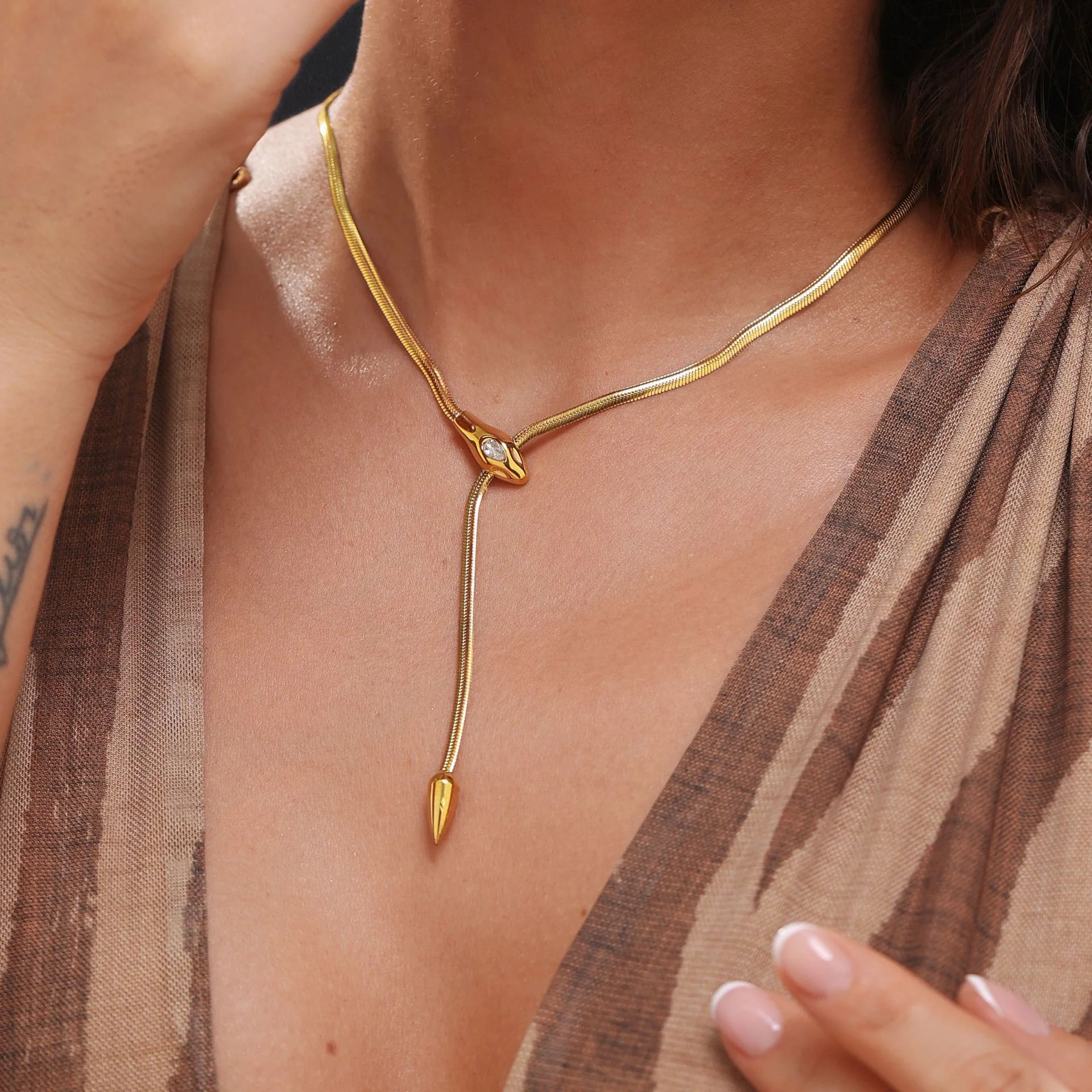 Classic Serpentine Chain Necklace