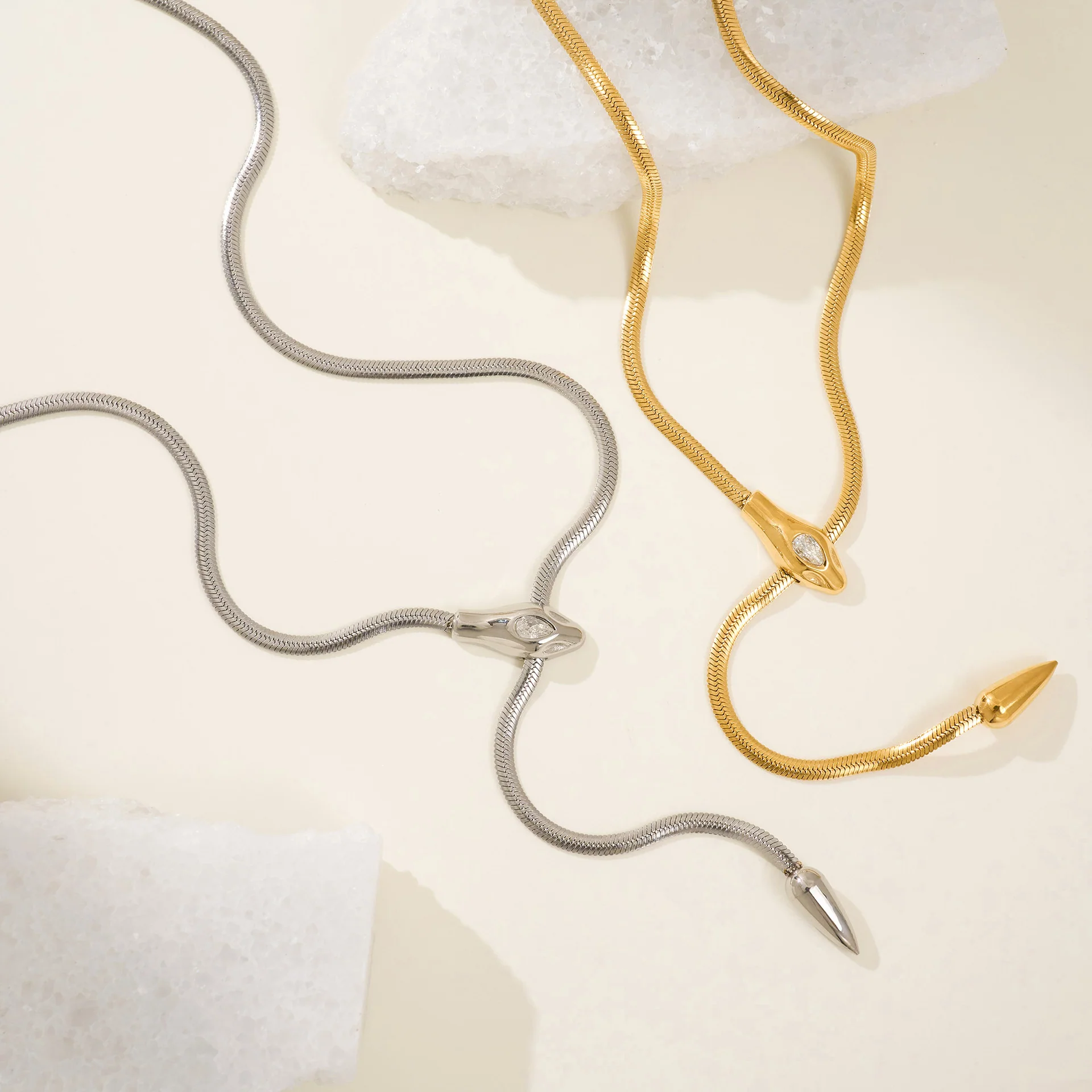 Classic Serpentine Chain Necklace - Image 4