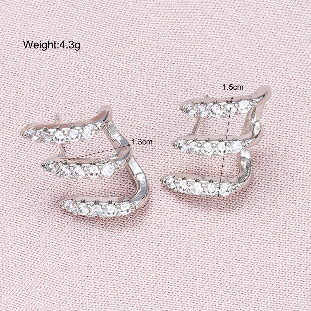 Claw-Set Sparkle Ear Trio - Image 2