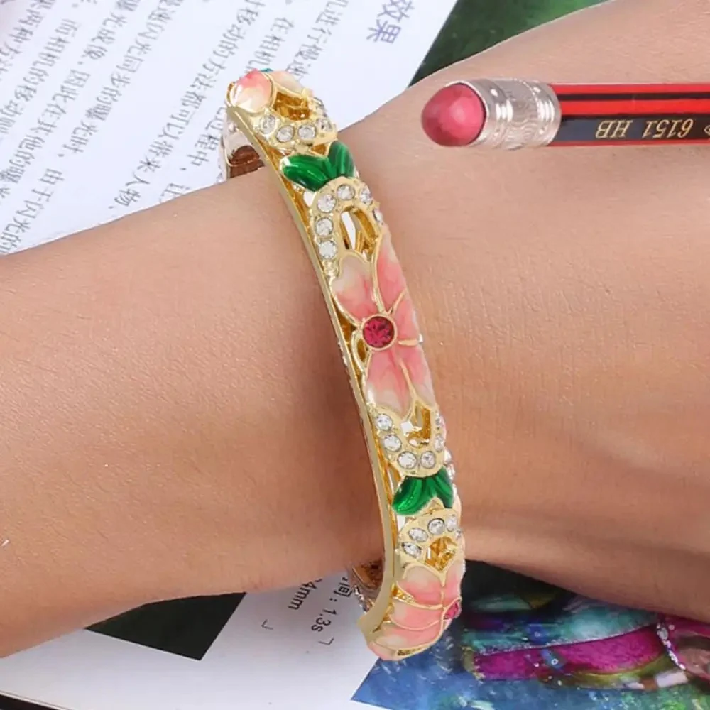 Cloisonne Traditional Floral Bracelet - Image 7