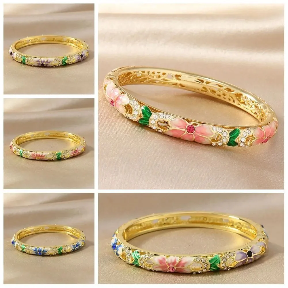 Cloisonne Traditional Floral Bracelet - Image 8