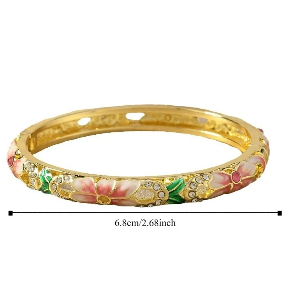 Cloisonne Traditional Floral Bracelet - Image 9