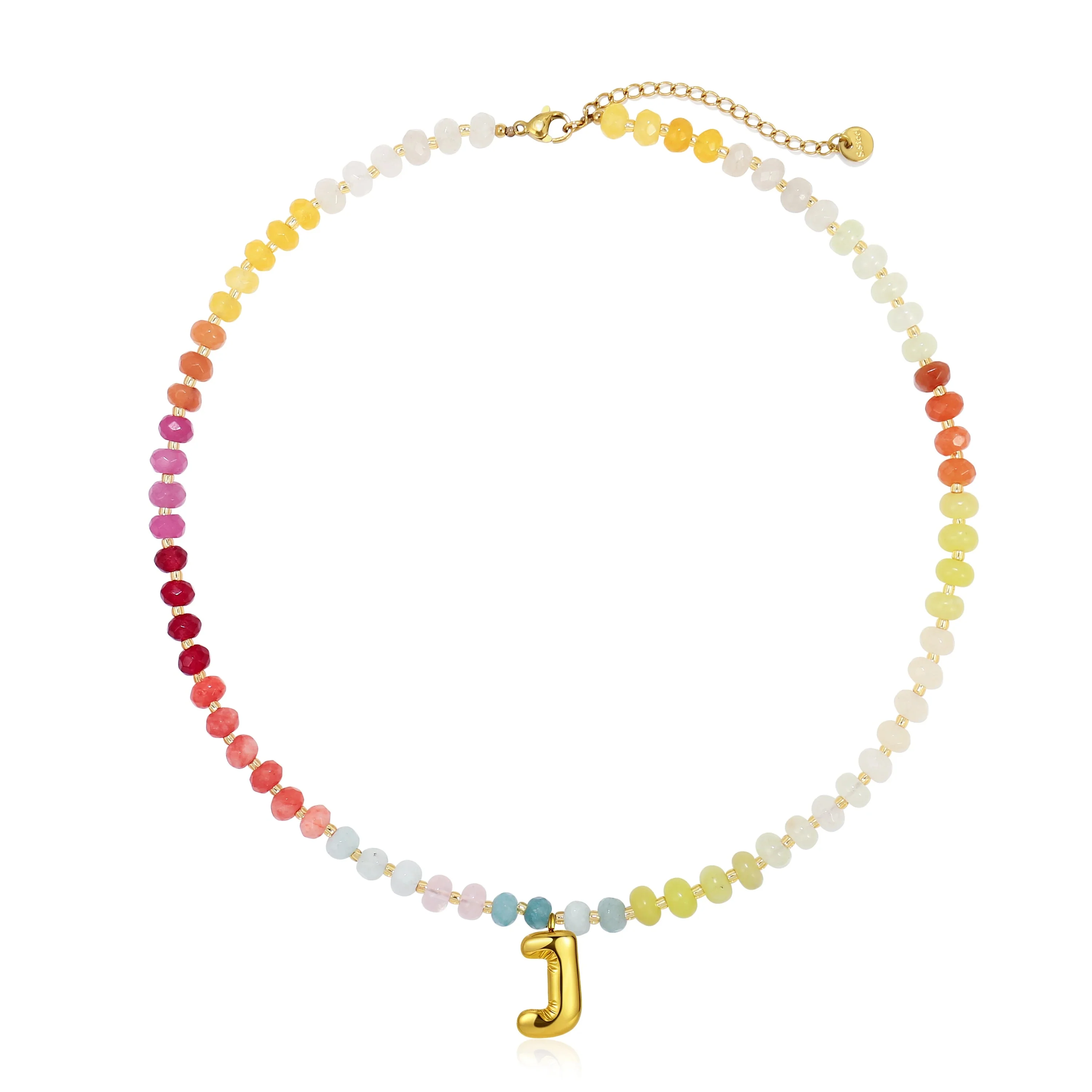 Colorful Balloon Letter Necklace - Image 10