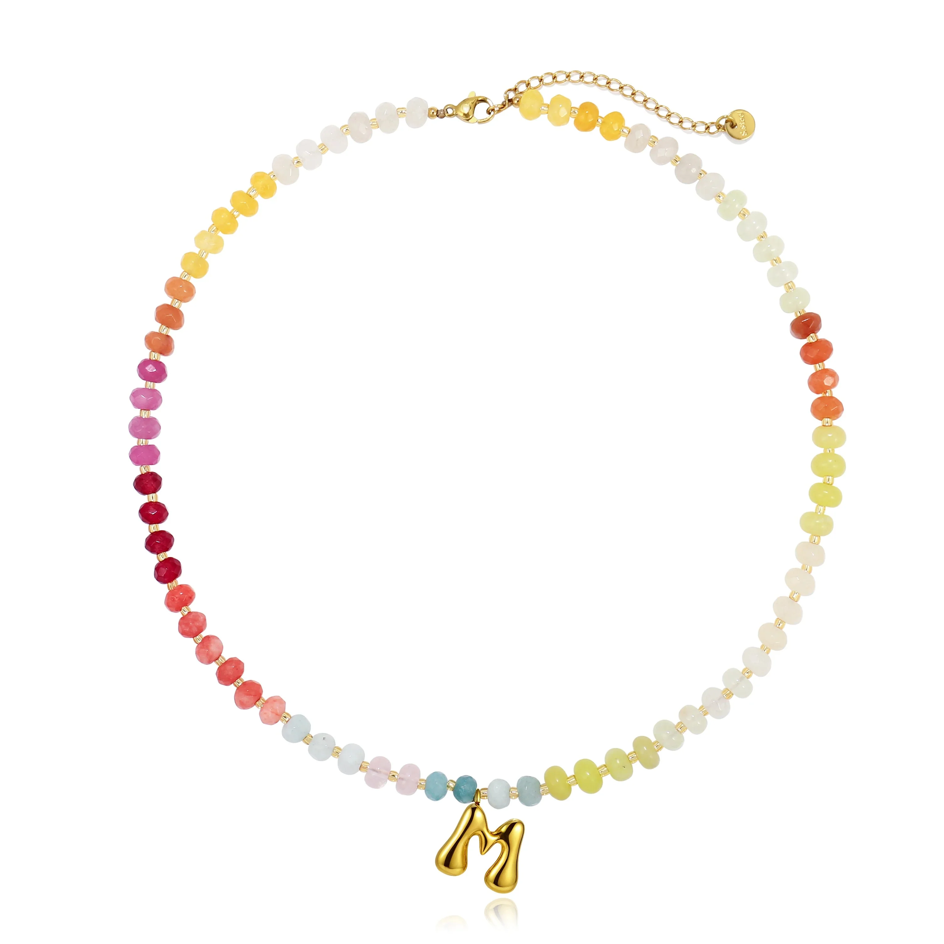 Colorful Balloon Letter Necklace - Image 13