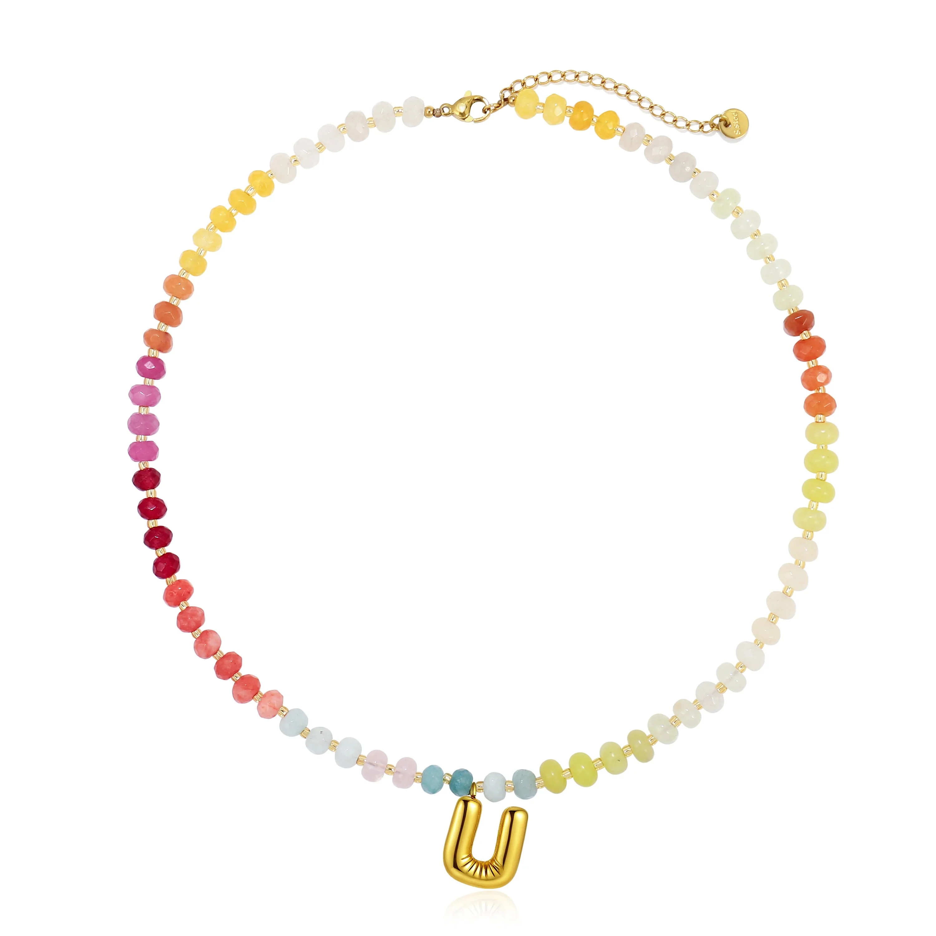 Colorful Balloon Letter Necklace - Image 21
