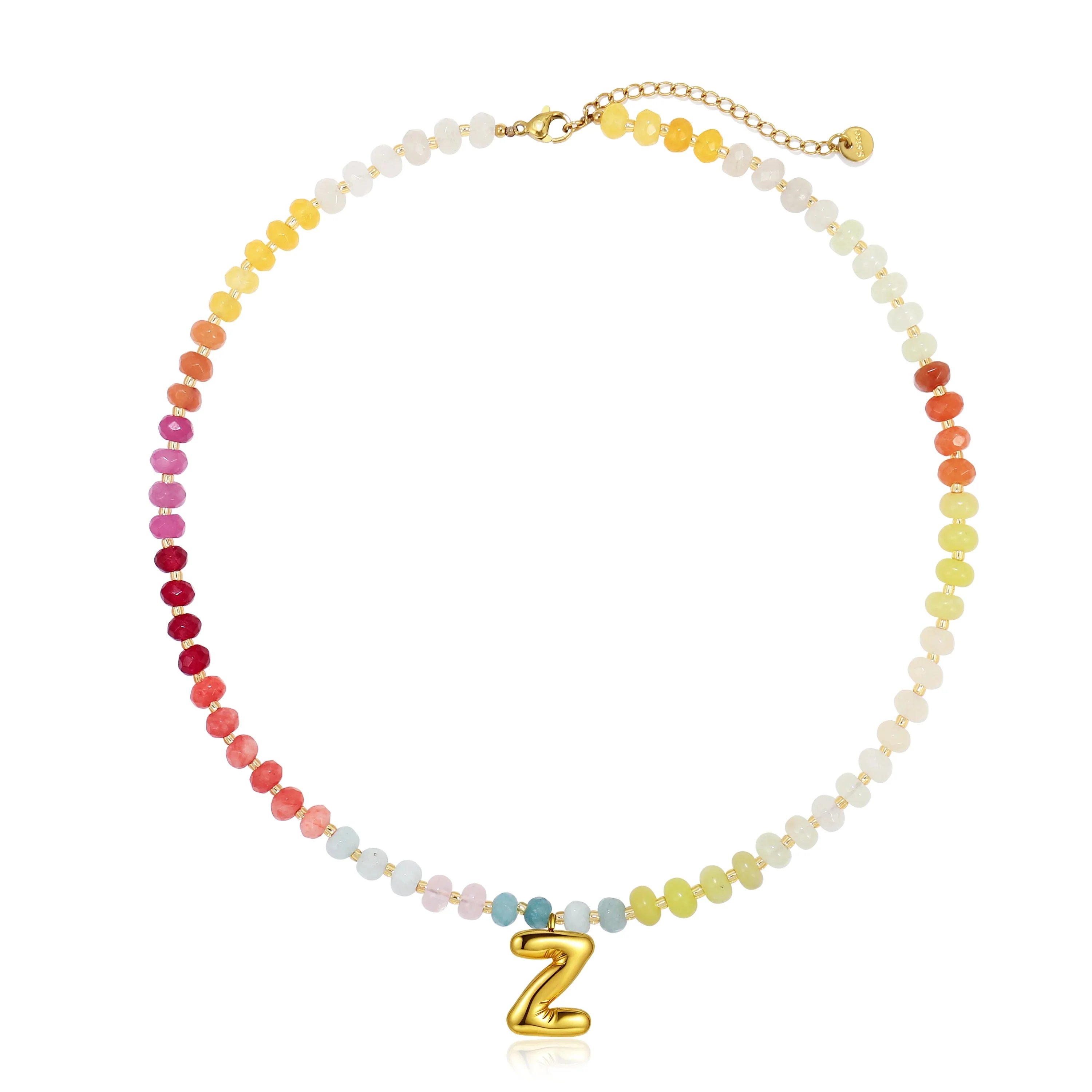 Colorful Balloon Letter Necklace - Image 26