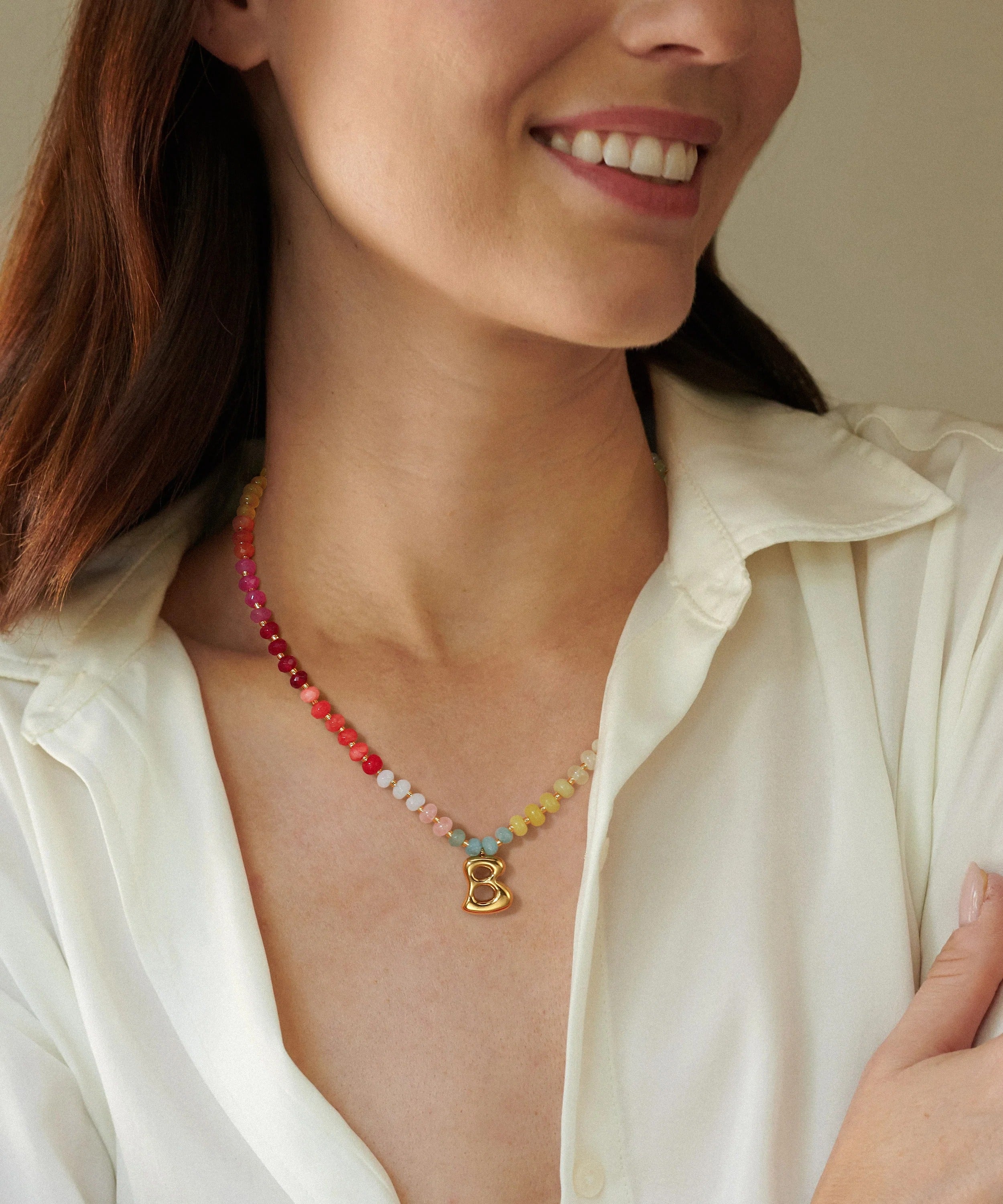 Colorful Balloon Letter Necklace - Image 29