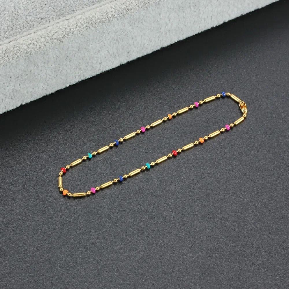 Colorful Bead Bamboo Bracelet - Image 2