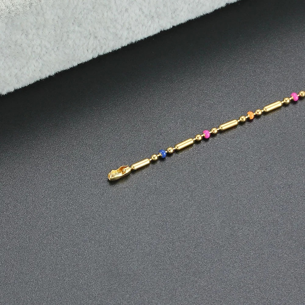 Colorful Bead Bamboo Bracelet - Image 3