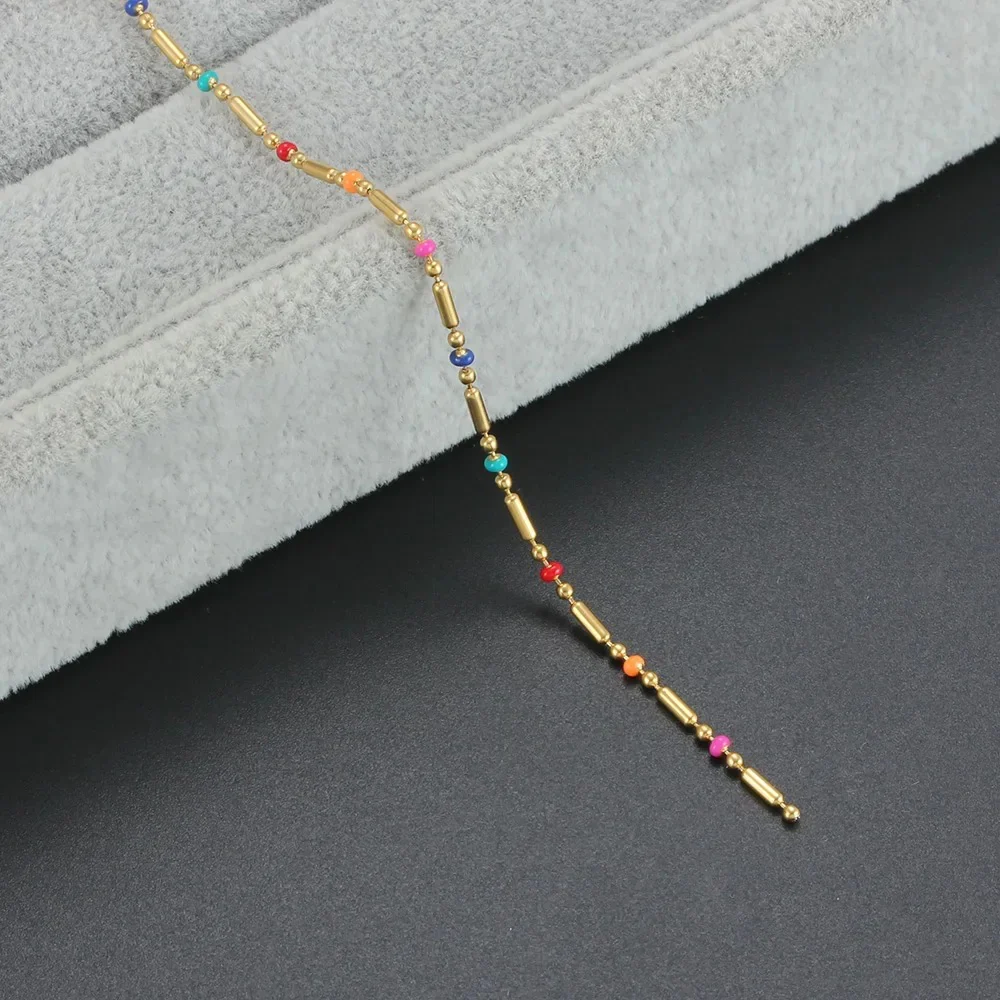 Colorful Bead Bamboo Bracelet - Image 4